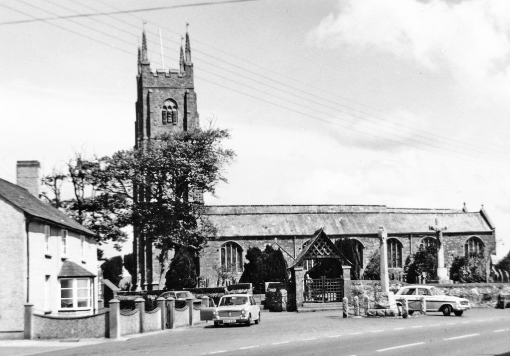 The parish church of St James the Great at Kilhkhampton, photographed by Reg Walter in 1970. Many Yeo families lived in this parish and there are several Yeo headstones in the churchyard.